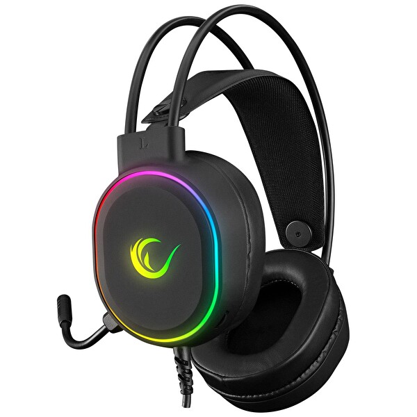 Rampage Rogue USB 7.1 RGB Ledli Gaming Esnek Mikrofonlu Siyah Oyuncu Kulaklığı