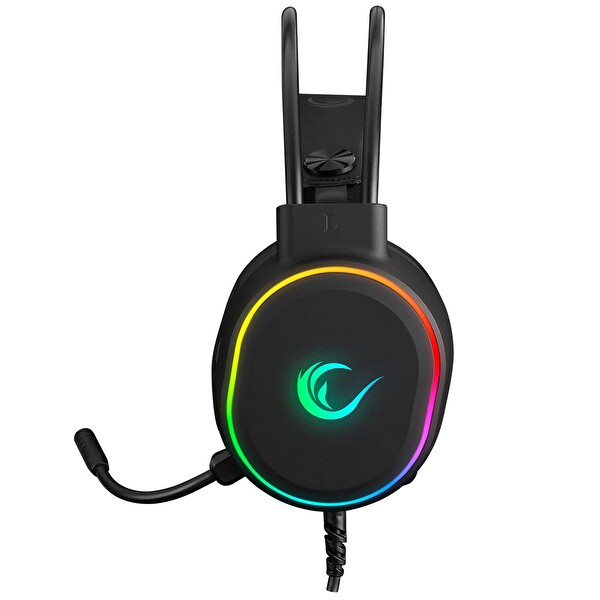 Rampage Rogue USB 7.1 RGB Ledli Gaming Esnek Mikrofonlu Siyah Oyuncu Kulaklığı