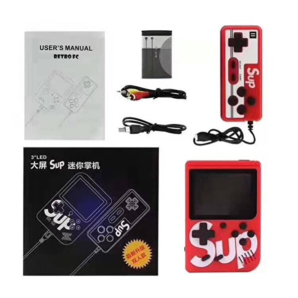 Torima GC-01 Çift Kol 400 Nostalji Oyunlu Kırmızı Mini Atari