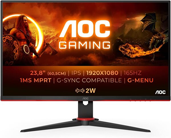 AOC AOC 24G2SPAE/BK 23.8" 165 Hz 1 ms FreeSync Premium FHD IPS Gaming Monitör