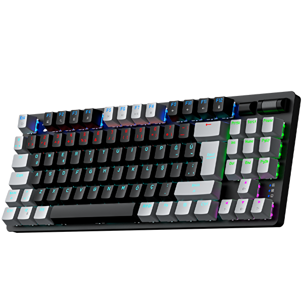 Gamepower Eva 5 60M Mekanik Blue Switch Türkçe Q 88 Tuş USB Gaming Klavye