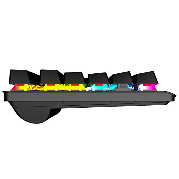 Gamepower Eva 7 60M Mekanik 2.4 GHz Bluetooth Blue Switch Türkçe Q 88 Tuş USB RGB Gaming Klavye