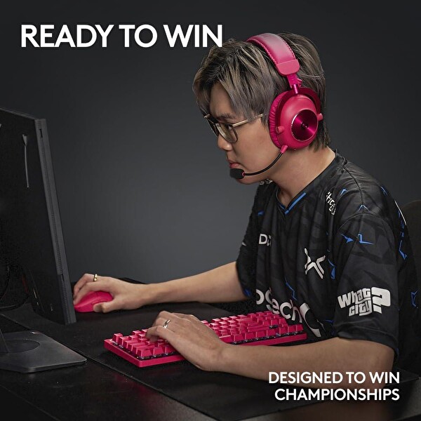 Logitech G Pro X Superlight 2 Hafif Hero 2 Sensör 32000 DPI Lightspeed Pembe Kablosuz Oyuncu Mouse