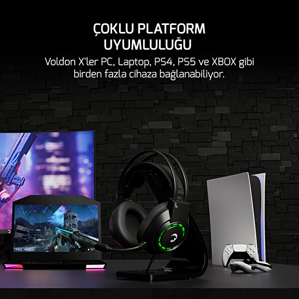 Gamepower Voldon X Enc 3.5 MM Jak Siyah Gaming Kulaklık