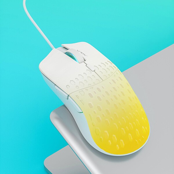 Aula S11 Pro 3600 DPI RGB Optik Gaming Mouse Sarı