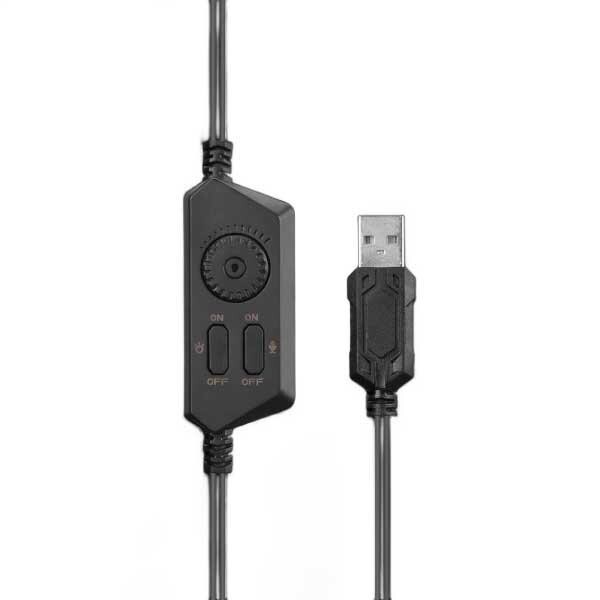 Rampage RMX-G6 Hydra USB Rainbow Aydınlatmalı Mikrofonlu Siyah Gaming Kulaklık