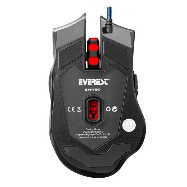 Everest SM-790 Swanky 3200DPI Siyah Oyuncu Mouse