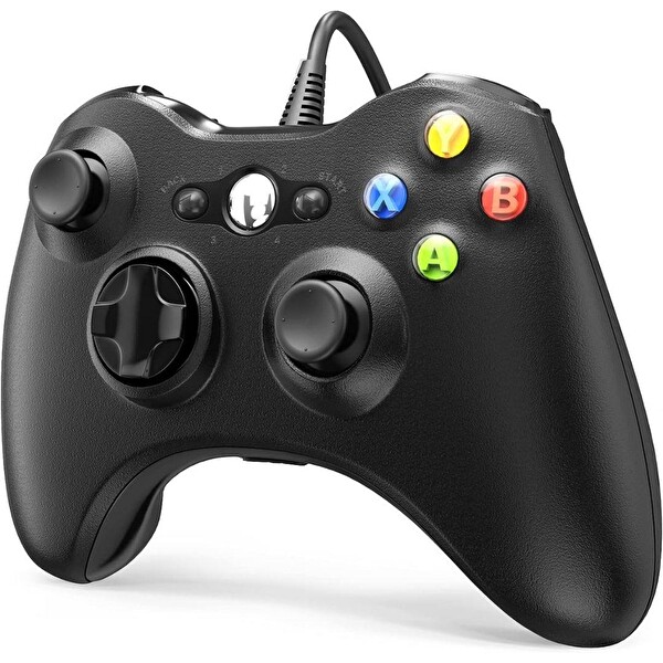 Cosmostech Play X PC Xbox 360 Uyumlu Kablolu Wired Oyun Kolu Gamepad Controller Siyah