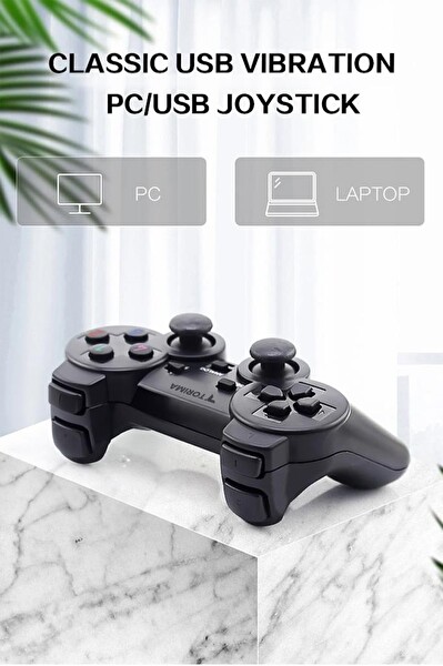 Torima P2 Analog Usb Joystick PC Oyun Kolu Gamepad Siyah