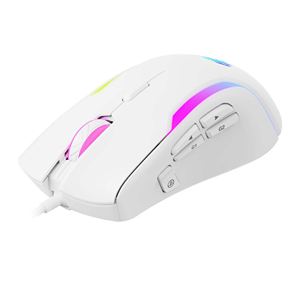 Havit Gamenote MS1033 Rgb Uyumlu 8000 Dpi Ayarlanabilir Makrolu Beyaz Gaming Oyuncu Mouse