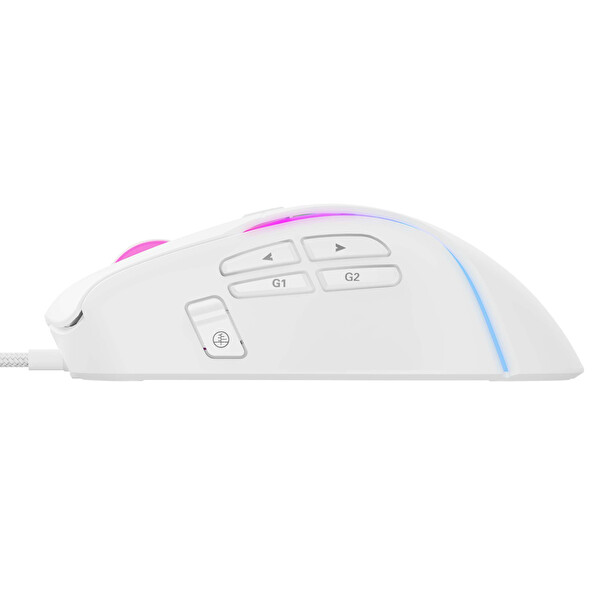 Havit Gamenote MS1033 Rgb Uyumlu 8000 Dpi Ayarlanabilir Makrolu Beyaz Gaming Oyuncu Mouse