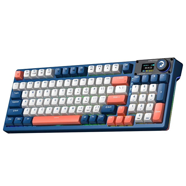 Gamepower Gasket Elite X RGB Wireless Bluetooth Kablolu Mekanik Hot-Swap Yağlı Switch Gasket Gaming Klavye