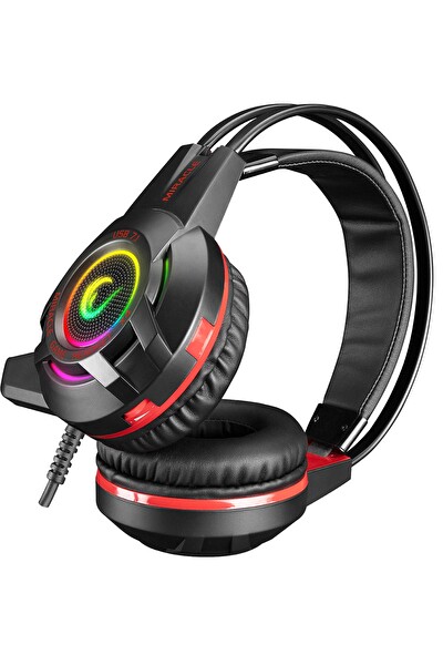 Rampage Miracle-X4 RGB LED 7.1 Mikrofonlu Oyuncu Kulaklığı Siyah