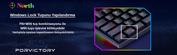 North Shield Blue Switch Türkçe Q RGB Full Metal Panel Mekanik Gaming Klavye
