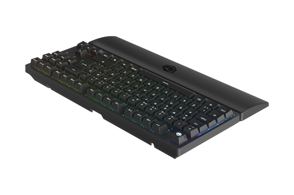 Pusat Rapid Pro TKL Monster Tactile Red Switch 80 M Tıklama Kablolu Mekanik RGB Oyuncu Klavyesi Siyah