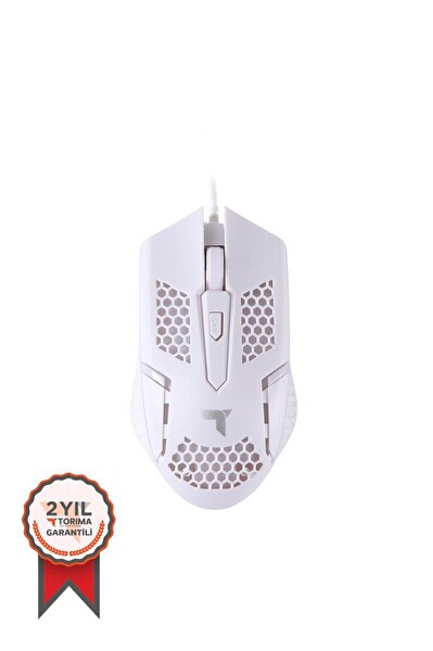 Torima TM-15 USB RGB Aydınlatmalı Kablolu Beyaz Oyuncu Faresi
