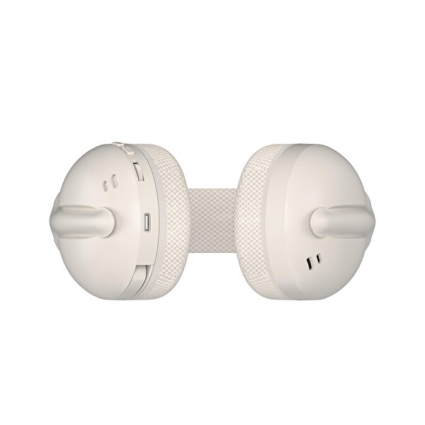 Aula S6 Ultra Hafif Kablosuz Bluetooth Type-C Mikrofonlu Gaming Oyuncu Kulaklığı Krem