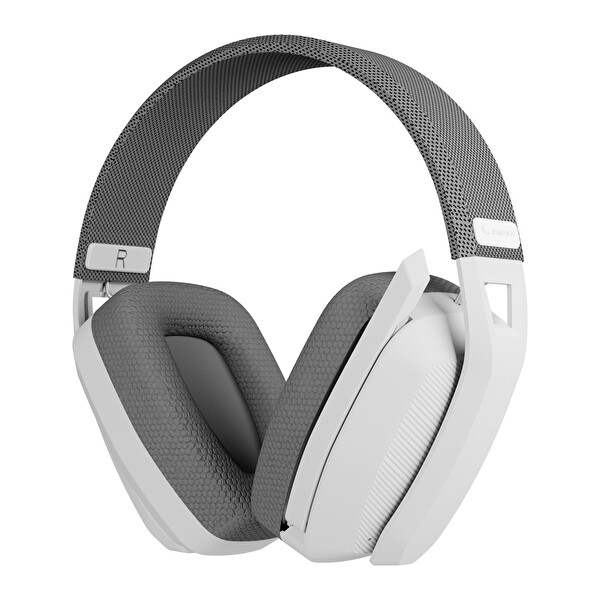 Rampage BLITZ Wireless 2.4G+ Bluetooth Mikrofonlu Oyuncu Kulaklığı Beyaz-Gri