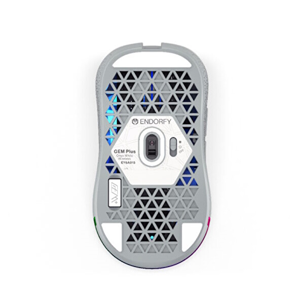 Endorfy Gem Plus Wireless Onyx White ARGB Kablosuz Beyaz Gaming Mouse EY6A015