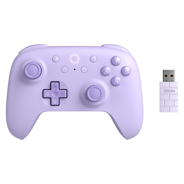8bitdo Ultimate 2C Kablosuz 2.4G Oyun Kolu PC Android Hall Effect Joystick Purple