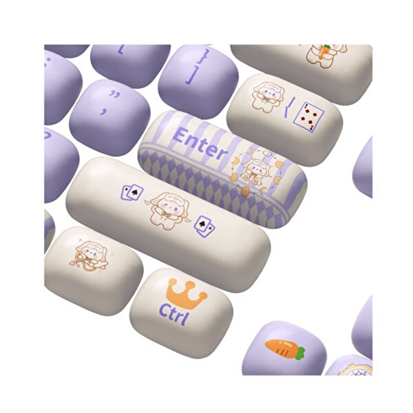Akko Magic Lop Bunny PBT 138 Adet Keycap Set