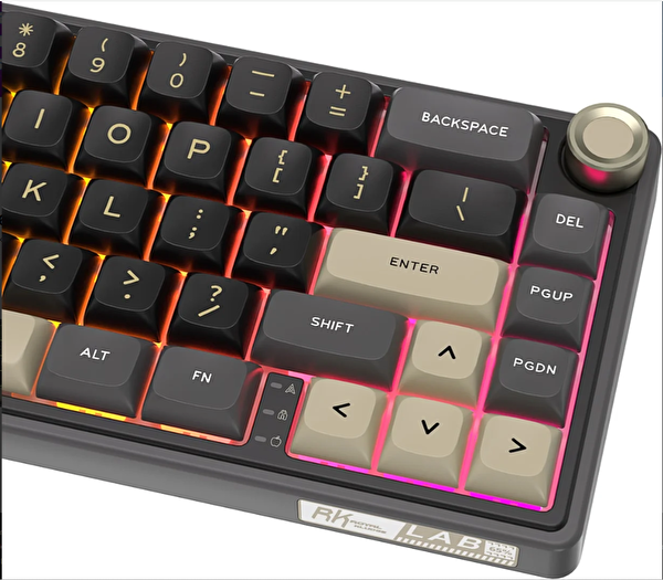 Royal Kludge R65 65% Kablolu US Gaming Klavye Siyah