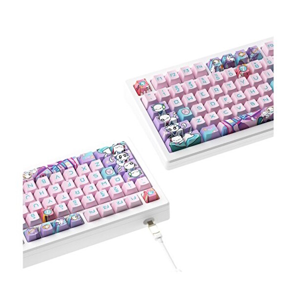 Akko MOD 007B PC 7th Anniversary Hall Effect Manyetik Switch RGB Kablosuz Hotswap Mekanik Gaming Klavye