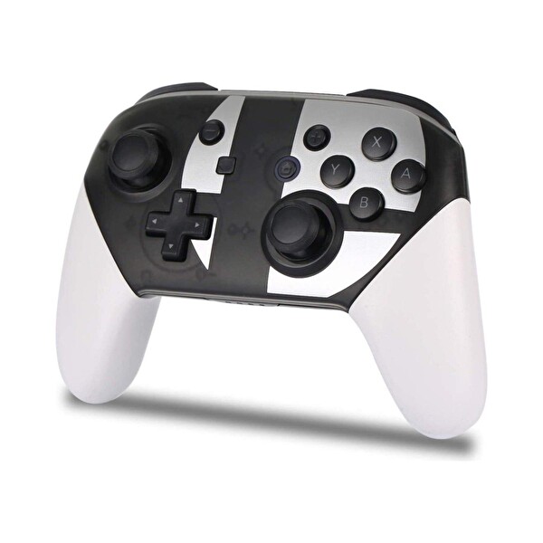 Cosmostech Switch ve PC Uyumlu Pro Controller Kablosuz Oyun Kolu Siyah Beyaz