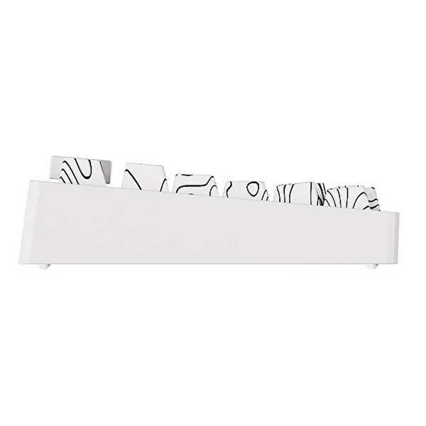 Akko MonsGeek M1 V5 Contour Lines White RGB Kablosuz Hotswap Mekanik Gaming Klavye