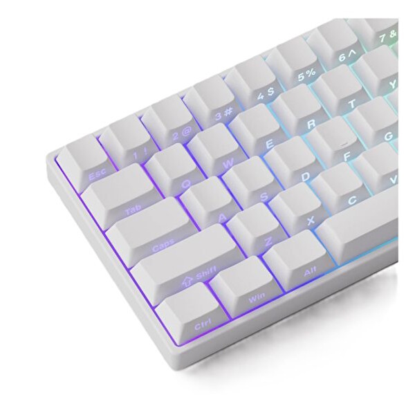 Akko MonsGeek FUN60 Pro Shine-Through White Hall Effect Manyetik Switch ARGB Kablosuz Hotswap Mekanik Gaming Klavye