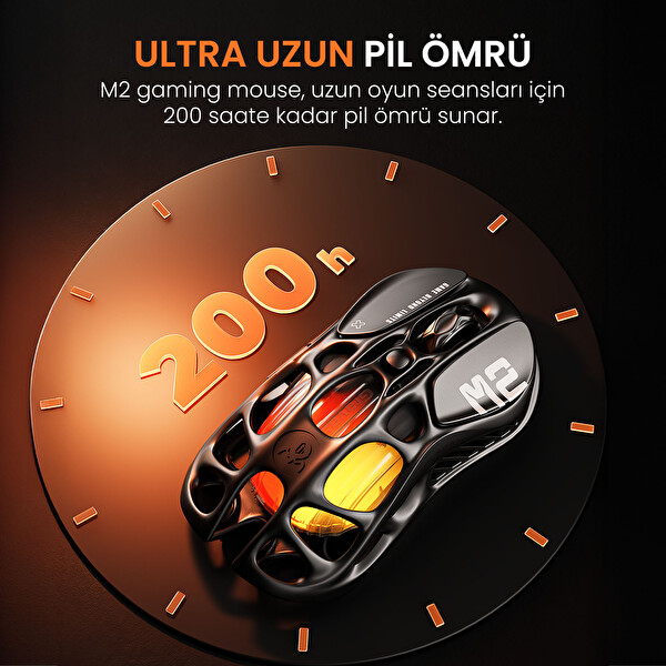 GravaStar Mercury K1 Lite+M2 Kablosuz RGB Mekanik Gaming Klavye ve Mouse Seti Siyah