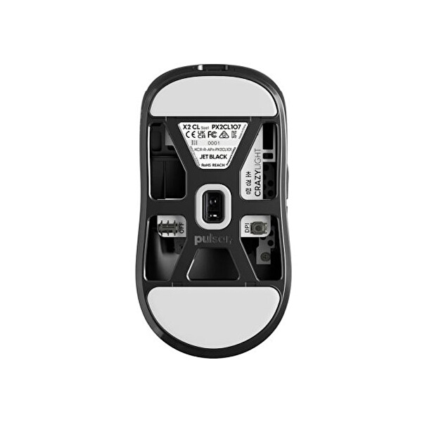Pulsar X2 CrazyLight 8K Hz XS-1 Sensör Kablosuz Size 1 Mini Simetrik Gaming Mouse Siyah PX2CL107