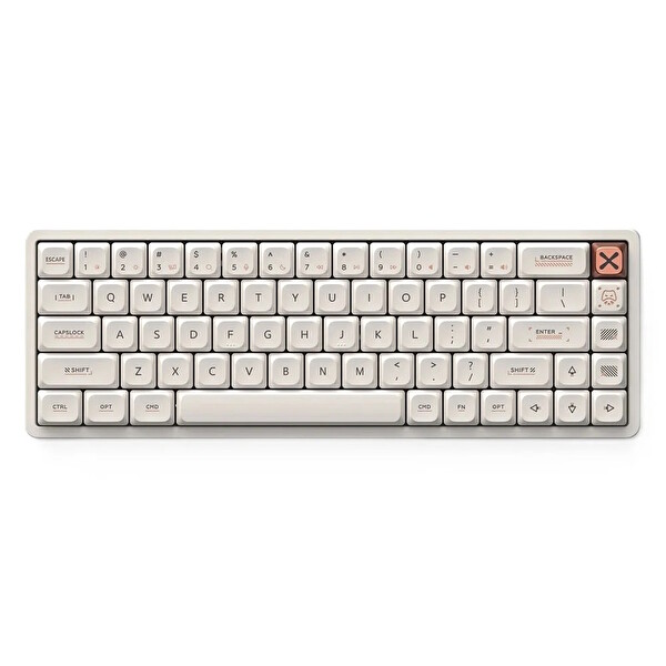 iQunix Magi65 RGB Kablosuz Hotswap Mekanik Gaming Klavye Okra Beyaz