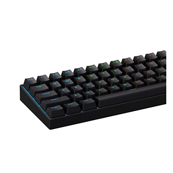 Mchose MC-Ace60-6 Ace 60 Pro %60 Hall Effect Uranus Manyetik Switch RGB Hotswap Mekanik Gaming Klavye Siyah