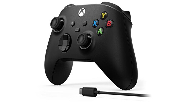Microsoft Xbox Wireless Controller 9. Nesil Kol Carbon Black - Type C USB Kablo Siyah