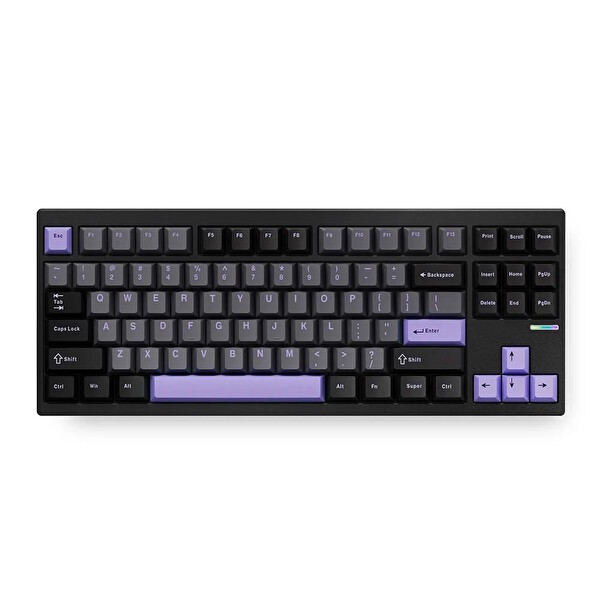 Mchose MC-GX87-A3 Max %80 TKL RGB Kablosuz Hotswap Siyah Anodik Oksidasyon Mekanik Oyuncu Klavyesi