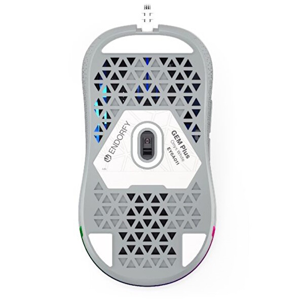 Endorfy GEM Plus Onyx Beyaz ARGB Simetrik Gaming Mouse EY6A011