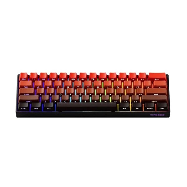 Akko MonsGeek FUN60 Max Shine-Through Blaze Gradient Hall Effect Manyetik Switch ARGB Kablosuz Hotswap Mekanik Oyuncu Klavyesi