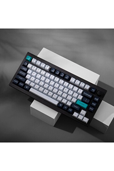 Keychron Q1 Max RGB TKL Mekanik Red Switch 2.4 GHz Kablosuz İngilizce Beyaz-Lacivert Klavye