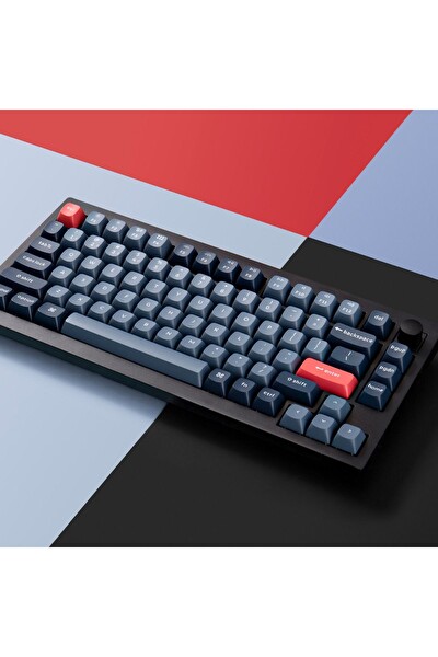 Keychron V1 Max RGB TKL Mekanik Red Switch 2.4 GHz Kablosuz İngilizce Siyah Klavye