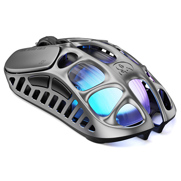 GravaStar Mercury XPro RGB 32K DPI 8K Dongle Kablosuz Optik Programlanabilir 5 Tuşlu Uzay Gri Gaming Mouse