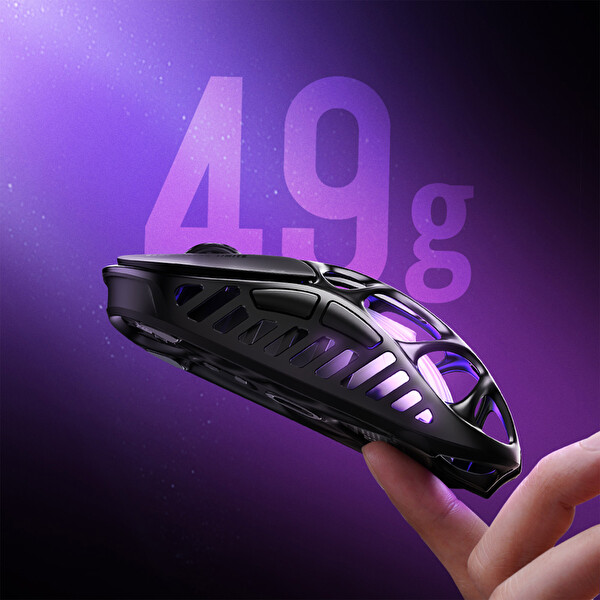 GravaStar Mercury X RGB 32K DPI Kablosuz Magnezyum Alaşımlı Programlanabilir 5 Tuşlu Siyah Optik Gaming Mouse