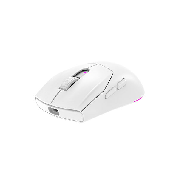 Rampage Prote M5 Pro Kablosuz Beyaz RGB Ledli Şarjlı 26000 DPI 3395 Sensor Gaming Mouse
