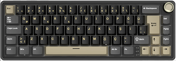 Royal Kludge R65 Phantom RGB Türkçe Kablolu Gaming Klavye