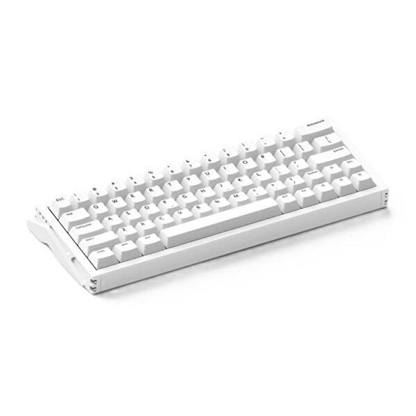iQunix EZ63 White Hall Effect Magnetic Jade Pro Manyetik Switch RGB Hotswap Mekanik Gaming Klavye