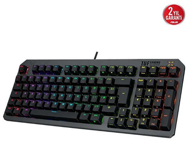 Asus TUF Gaming K3 Gen II Blue Switch TR Q Optik-Mekanik RGB IP57 Aura Sync Gaming Klavye 90MP0392-BKYA00