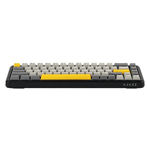 Ajazz AK680 Max Gri Front Printed Magnetic Rice Manyetik Switch RGB Hotswap Mekanik Gaming Klavye
