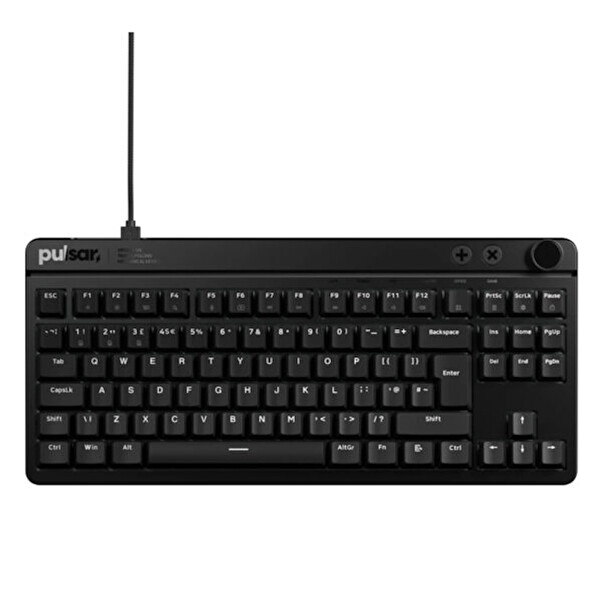 Pulsar XBOARD MS ISO TKL Cherry MX2A Red Switch 8K Hz RGB Mekanik Gaming Klavye Siyah XBMS21