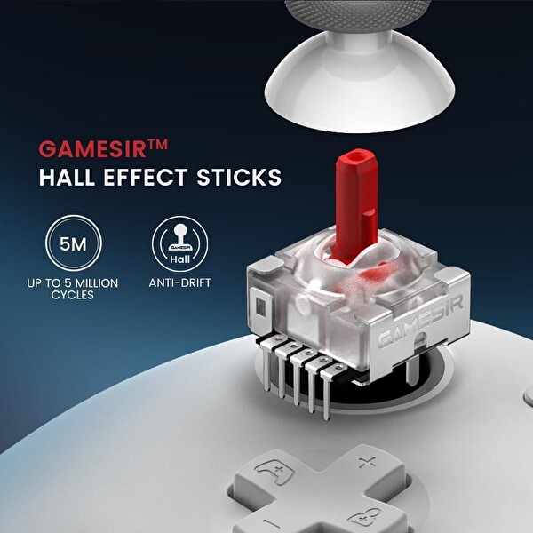 GameSir G7 HE Kablolu Hall Effect Controller Beyaz