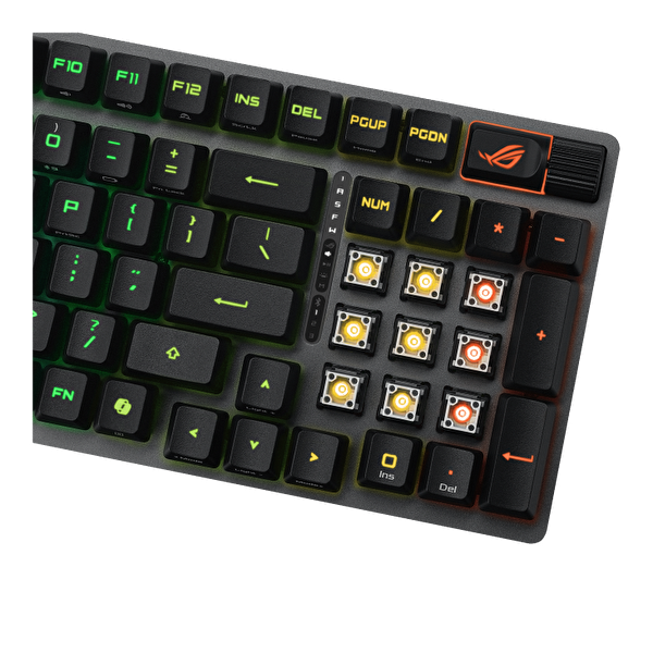 Asus ROG Strix X902 Scope II 96 RX Wireless TR Q Snow Switch RGB Siyah Gaming Oyuncu Klavyesi